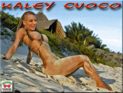 kaley cuoco fake nude sandy on the beach