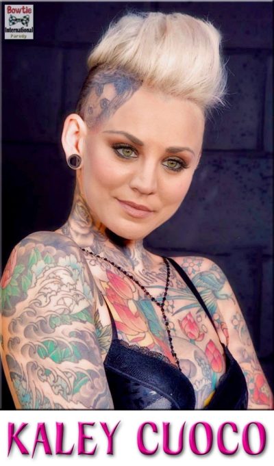 kaley cuoco faked non nude as an emo covered in tattoos