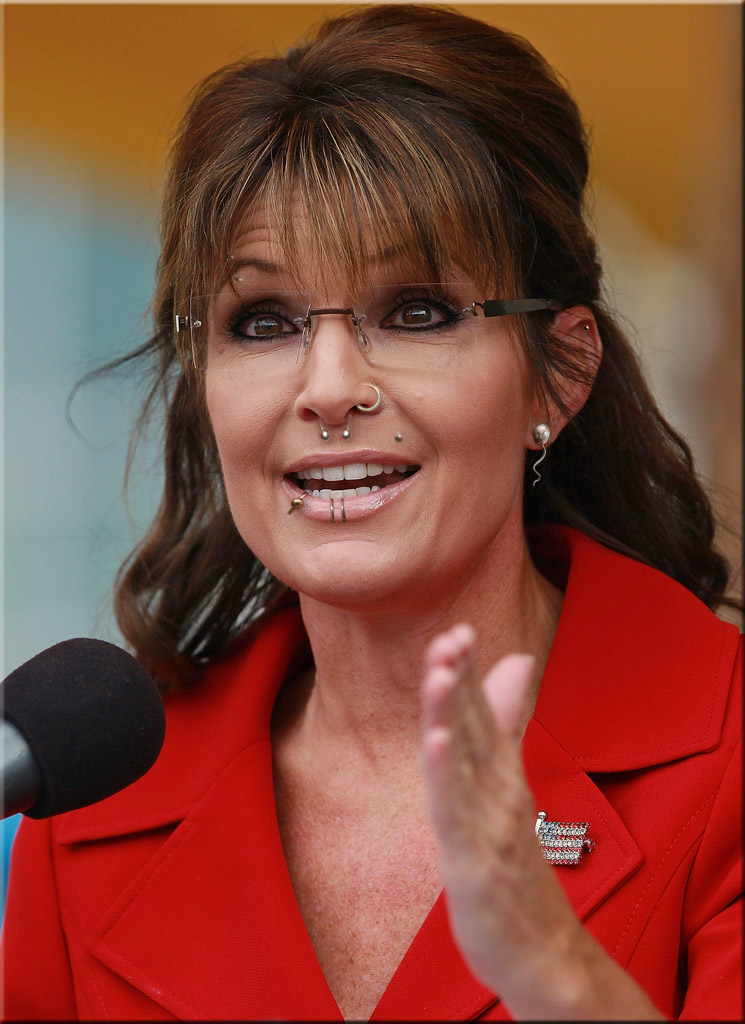 Sarah Palin Faked Non Nude With Piercings