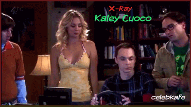kaley cuoco fake nude xray makes her body visible in the bang bang theory scene