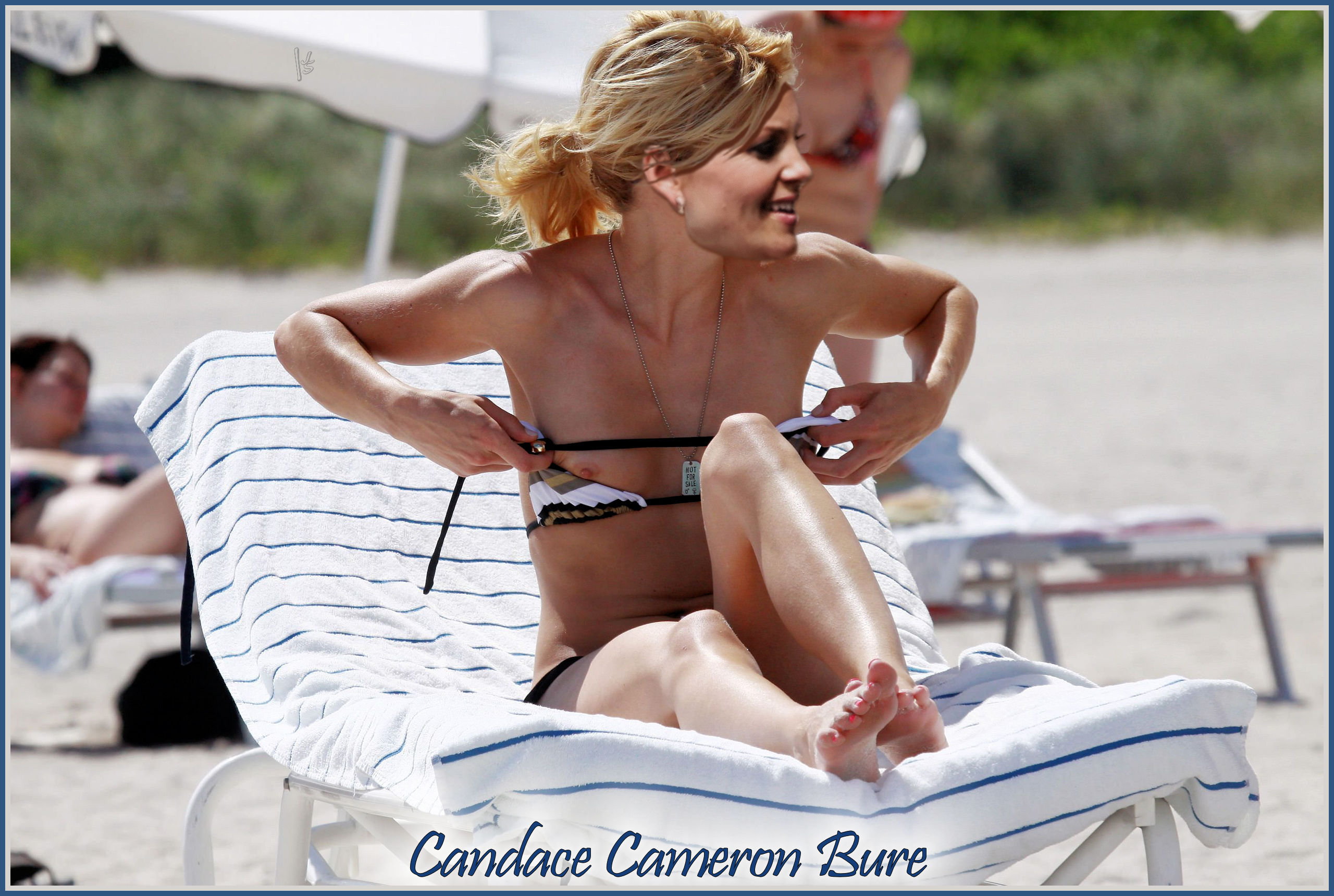 Candace Cameron Bare Beach Lounge, MyCelebrityFakes.com