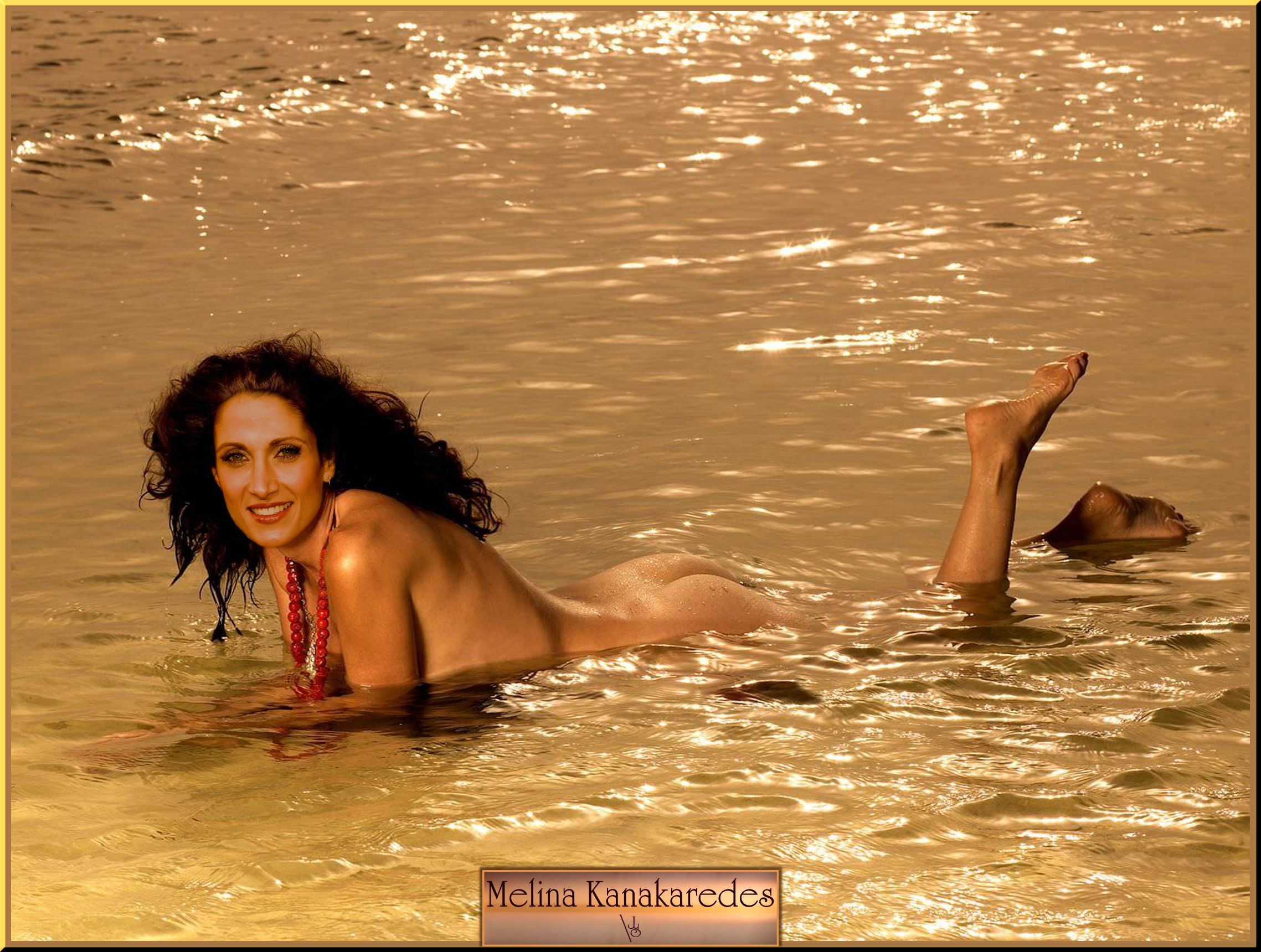 Melina Kanakaredes Nude Fake in Ocean, MyCelebrityFakes.com