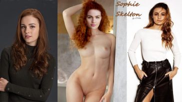 Sophie Skelton Posing Nude WP, MyCelebrityFakes.com