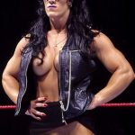 Mighty wrestler Chyna nude in ring showing muscles &amp; horny cock, MyCelebrityFakes.com